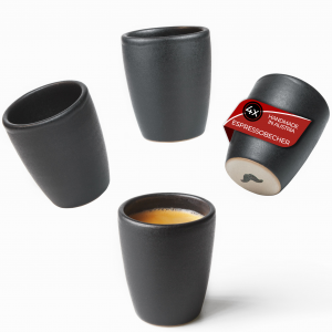 Mr. Barista® Barista Tapis professionnel en silicone avec bord pour porte-filtre Noir L 15 x 31 x 3 cm Idéal pour les fans de café